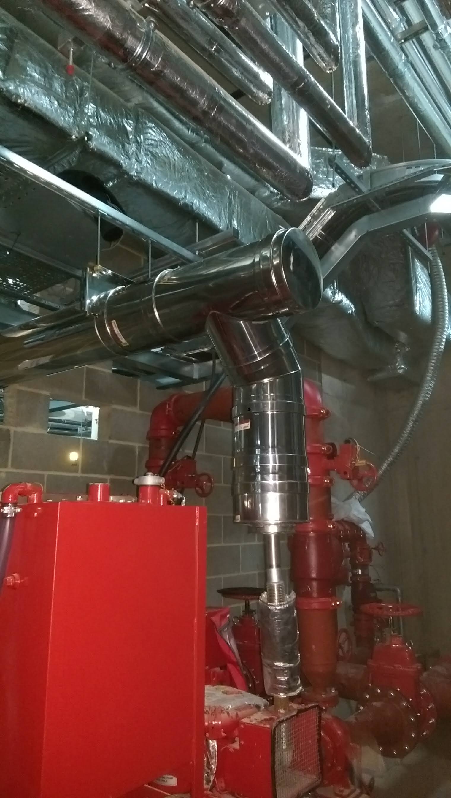 Commercial boiler and maintenance access